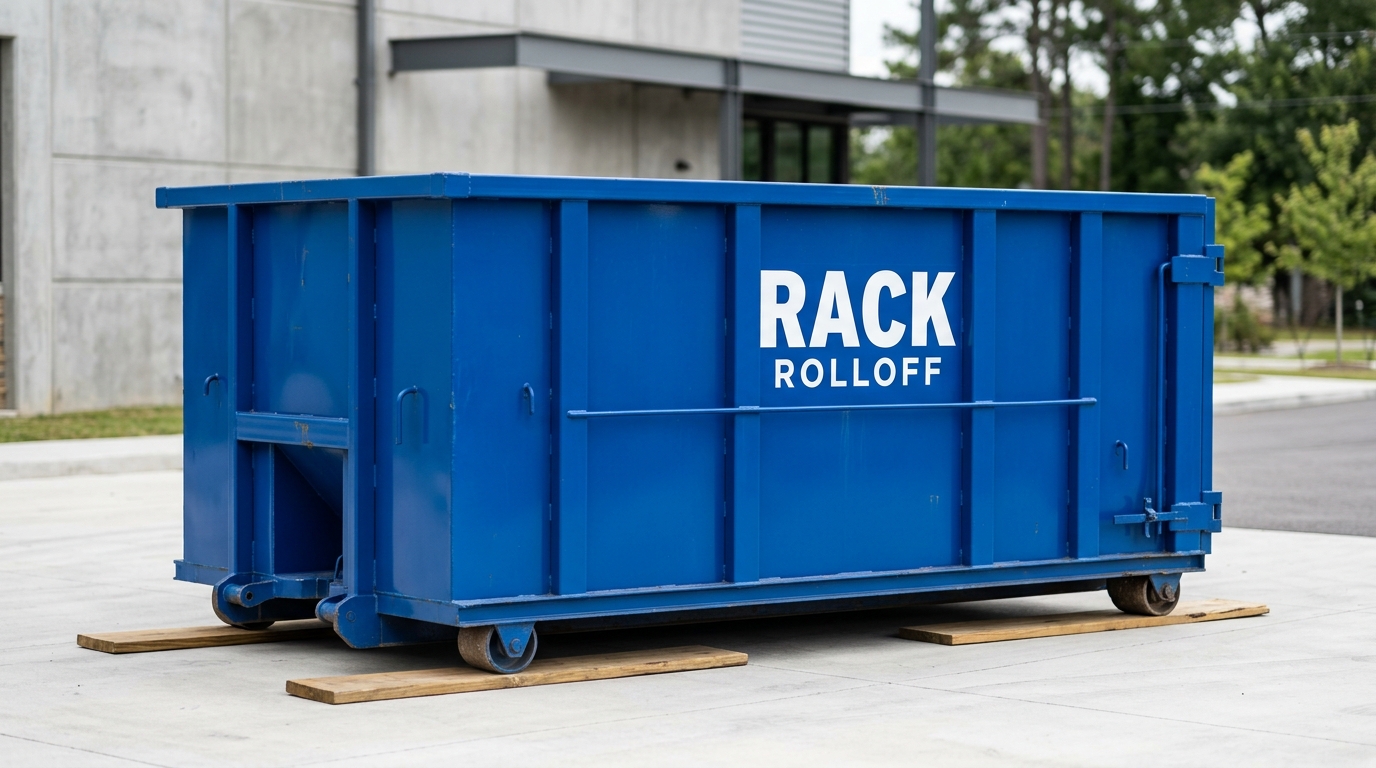 RackRolloff Container Delivery with Driveway Protection